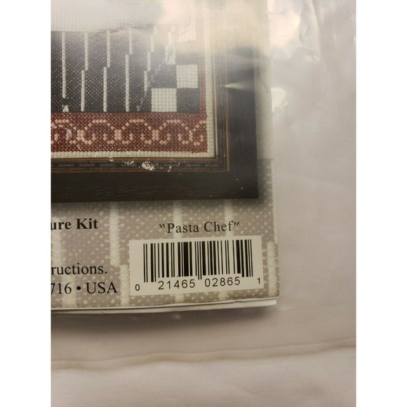 Design Works Counted Cross-stitch Kit, Opened-Repackaged, "Pasta Chef" 2865 (83) - Picture 3 of 5